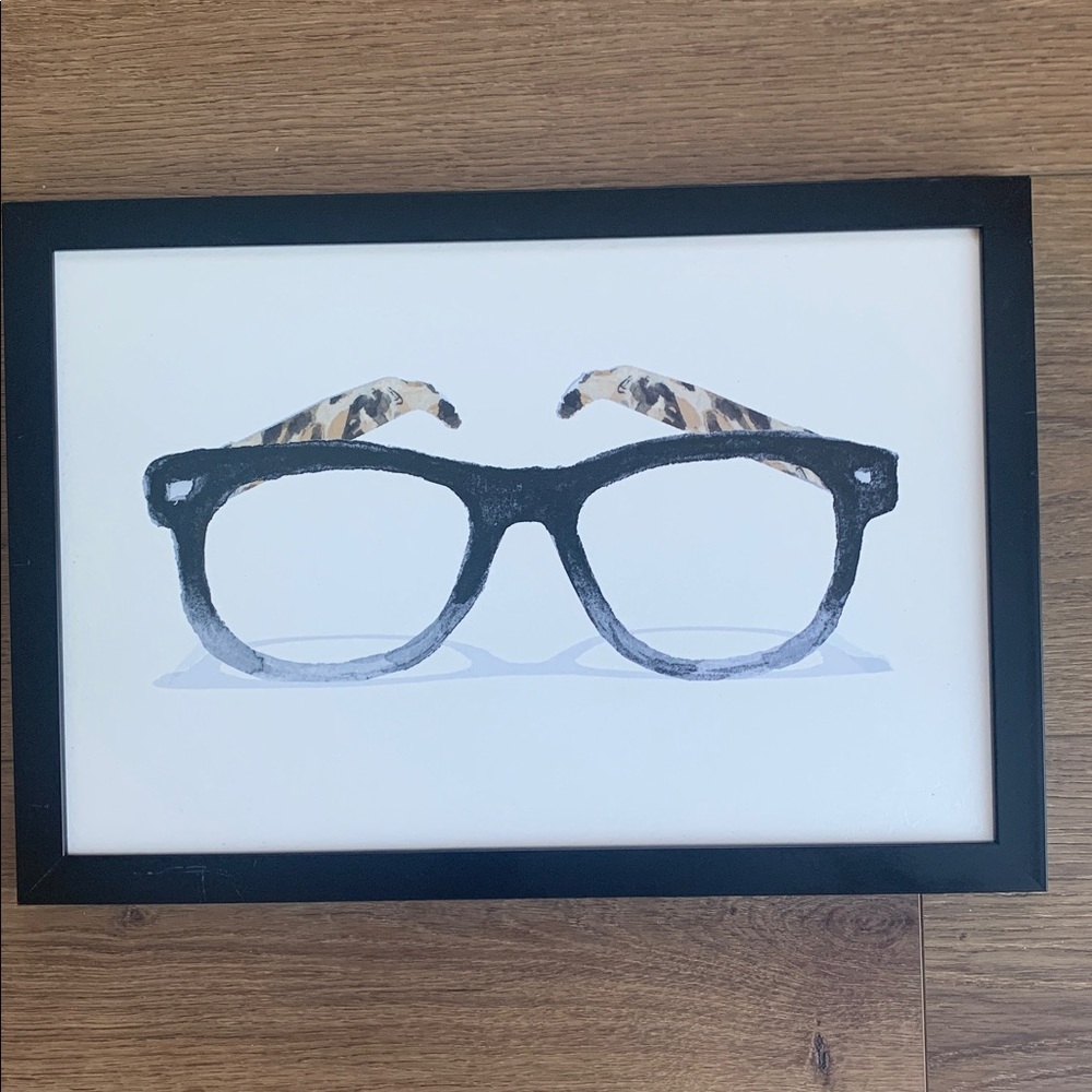 Wall Art- Framed Canvas Glasses Art Print